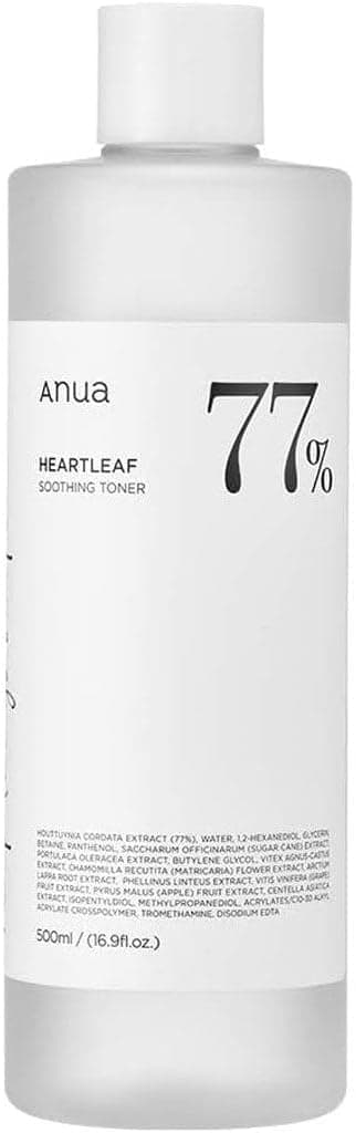 Lotion tonique apaisante 77 % Heartleaf de Anua