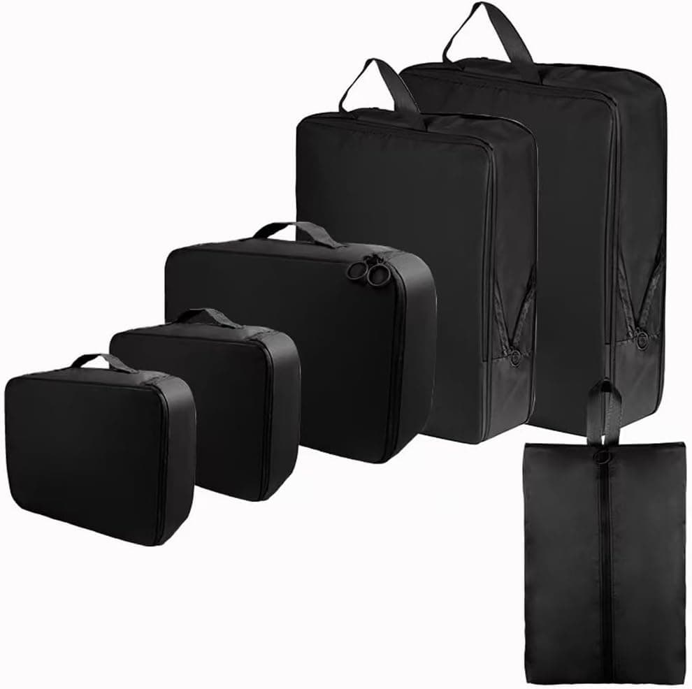 Ensemble de 6 cubes d'emballage de compression pour valises