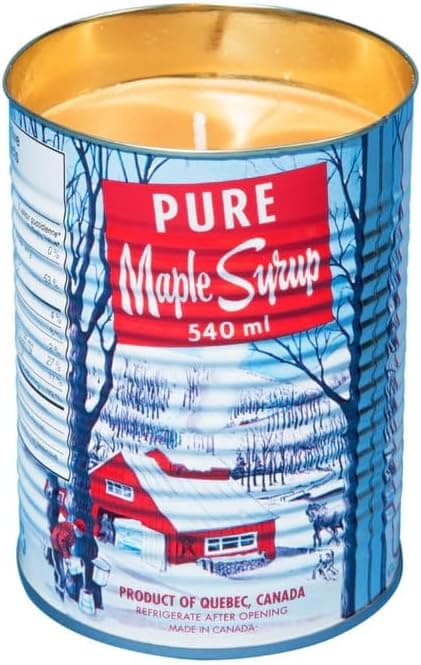 Bougie en étain avec mèche en bois d'érable