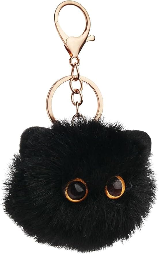 Porte-clés en peluche douce Chat