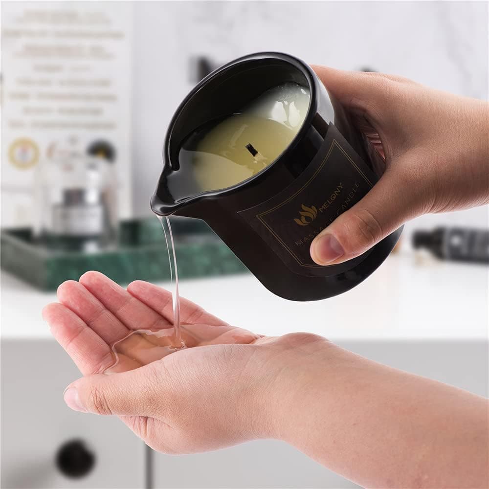 Bougie à l'huile de massage