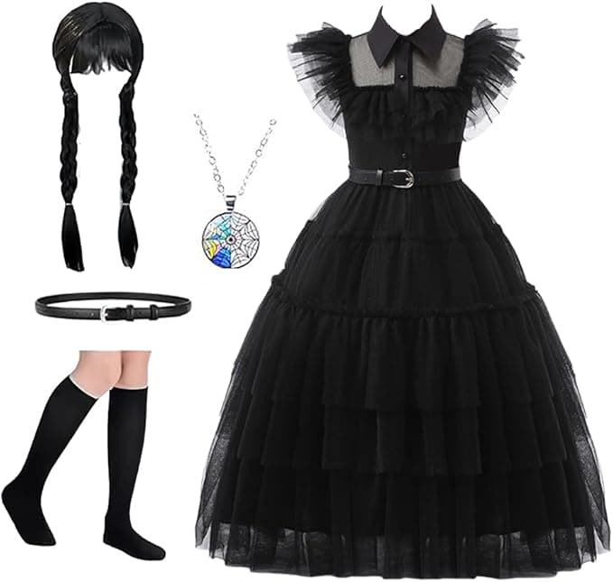 Costume de Mercredi Addams