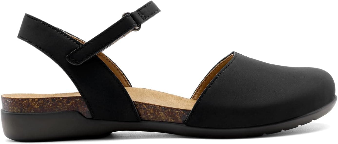  Sandales à bride arrière pour femme - Bout rond - Semelle en liège