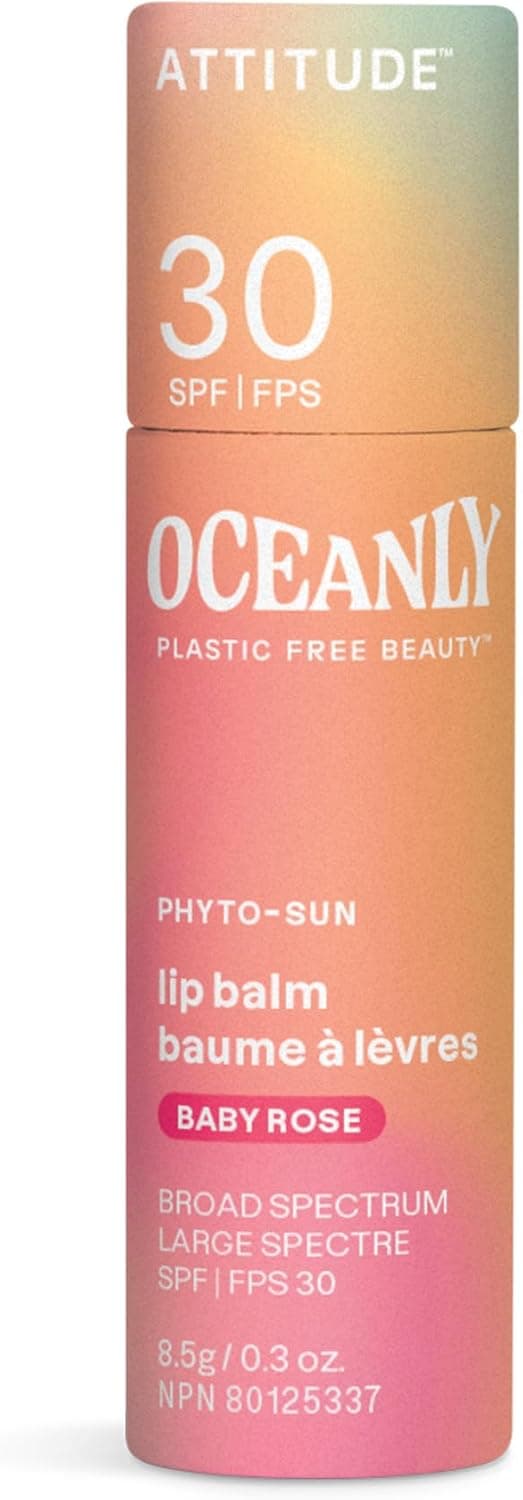 Baume à lèvres teinté avec SPF 30 Oceanly par ATTITUDE, Amazon