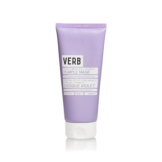 Masque cheveux violet pour neutraliser les tons jaunes + hydrater de Verb 