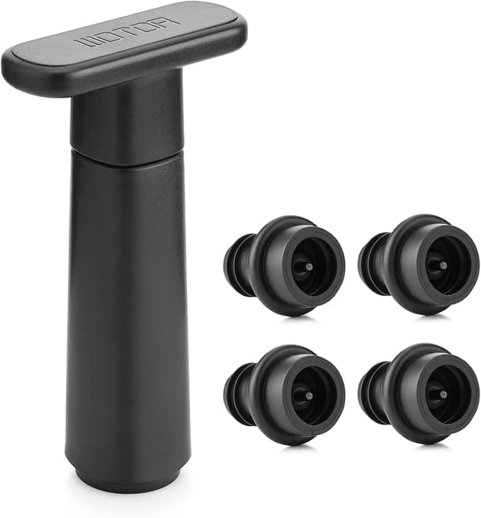 Pompe à air et bouchons réutilisables