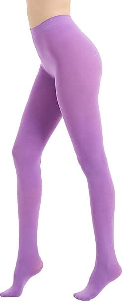 Collants souples et opaques lavande Caccico