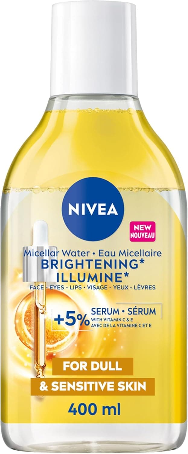 Eau micellaire Illumine 5% Sérum Vitamine C et E de Nivea