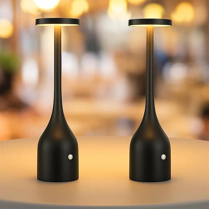 Lot de 2 lampes de table étanches sans fil 