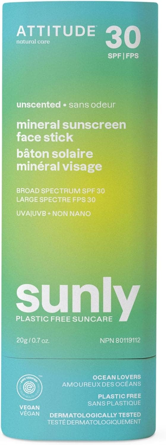 Bâton solaire minéral pour le visage FPS 30 ATTITUDE
