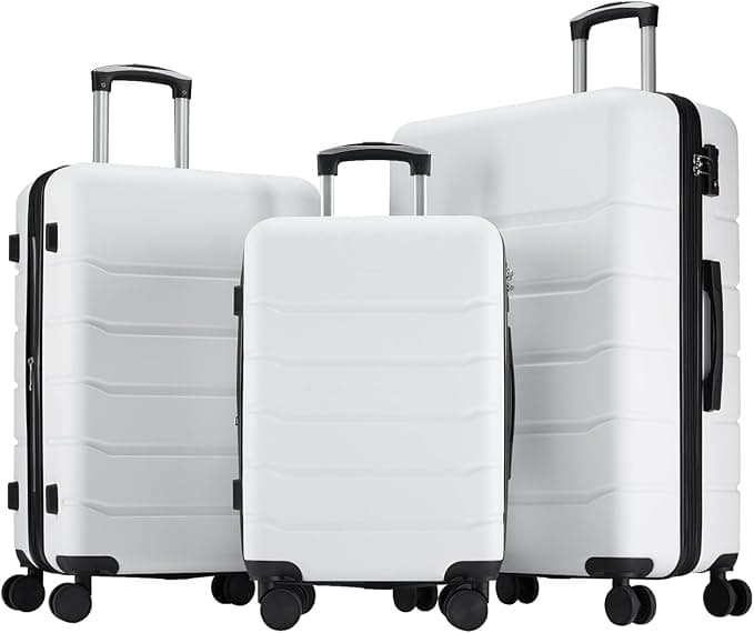 Valises à roulettes pivotantes légères - lot de 3