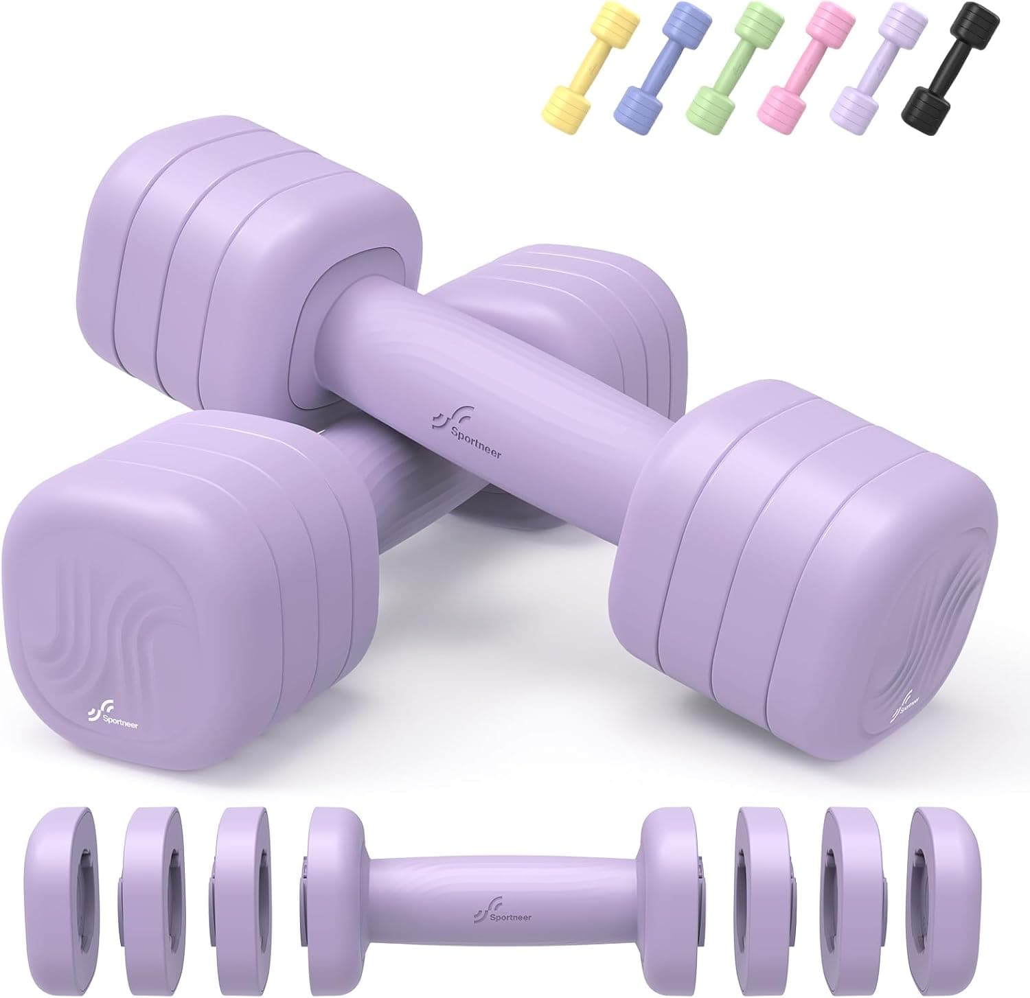 Ensemble d'haltères ajustables