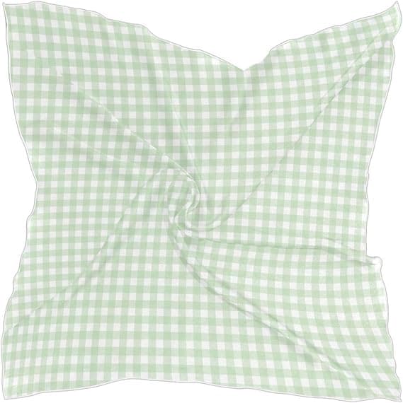 Écharpe carrée à carreaux vichy