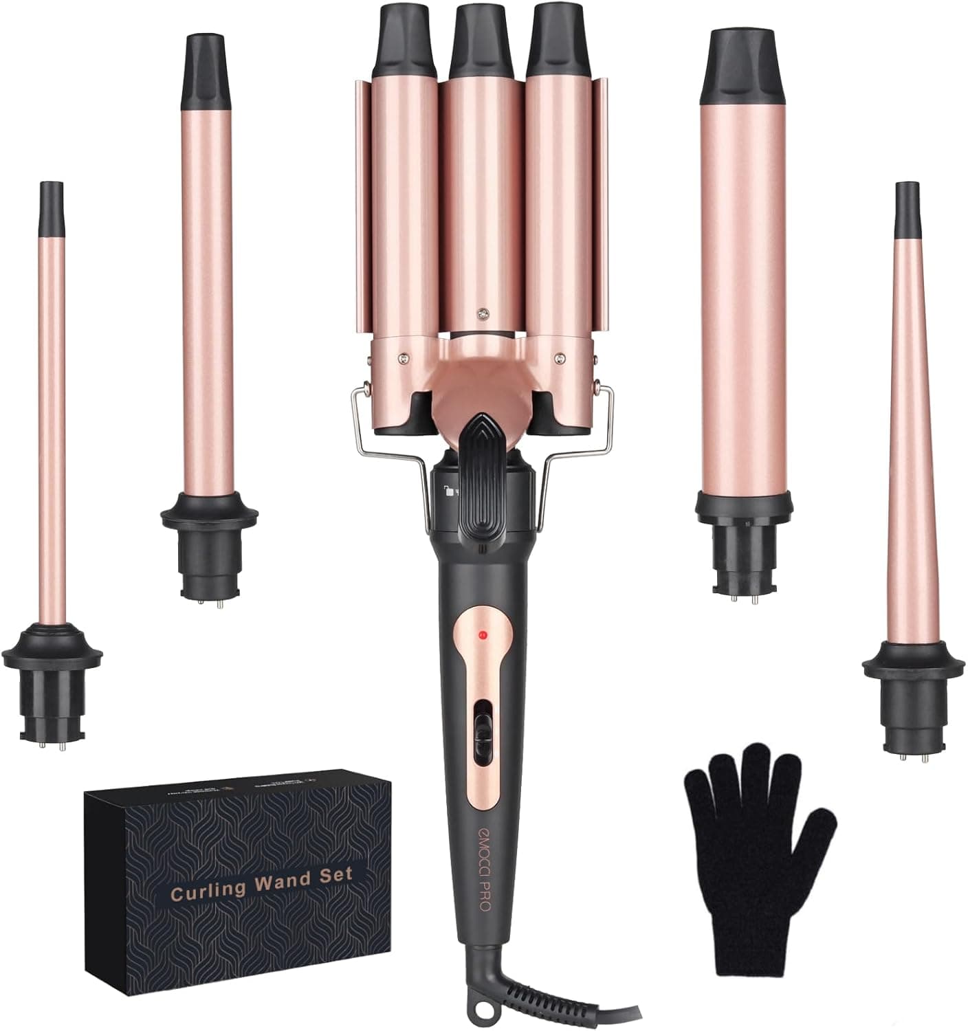 Fer à boucler en céramique 5 en 1