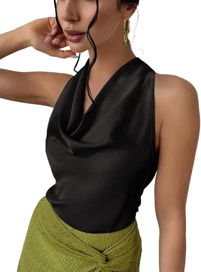 Caraco en satin soyeux sur Amazon