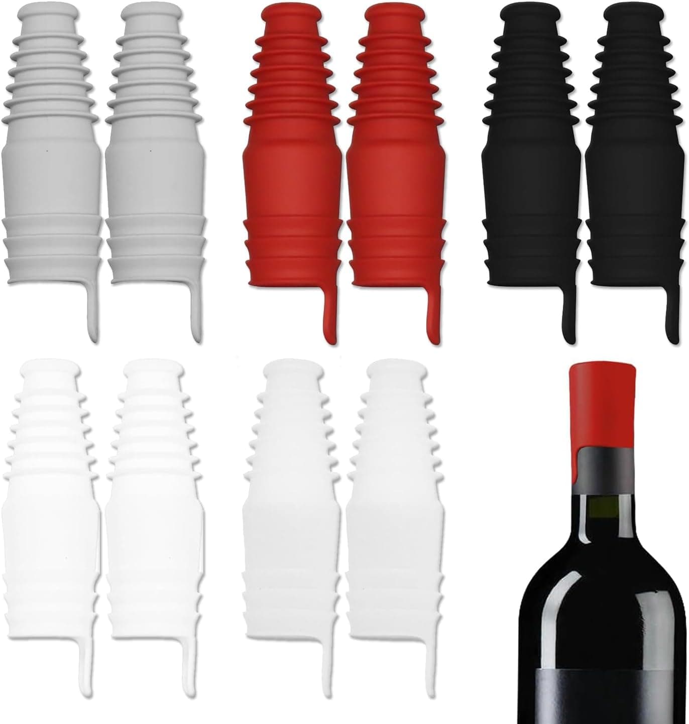 Bouchons à visser en silicone souple