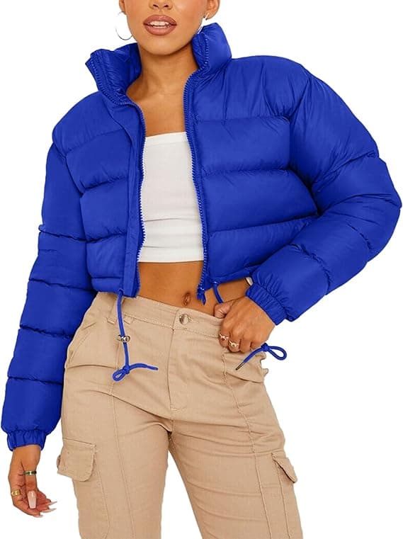 Manteau écourté matelassé à petit prix