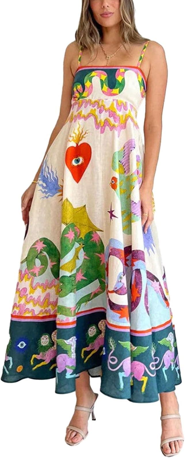 Robe longue - Imprimé Tarot