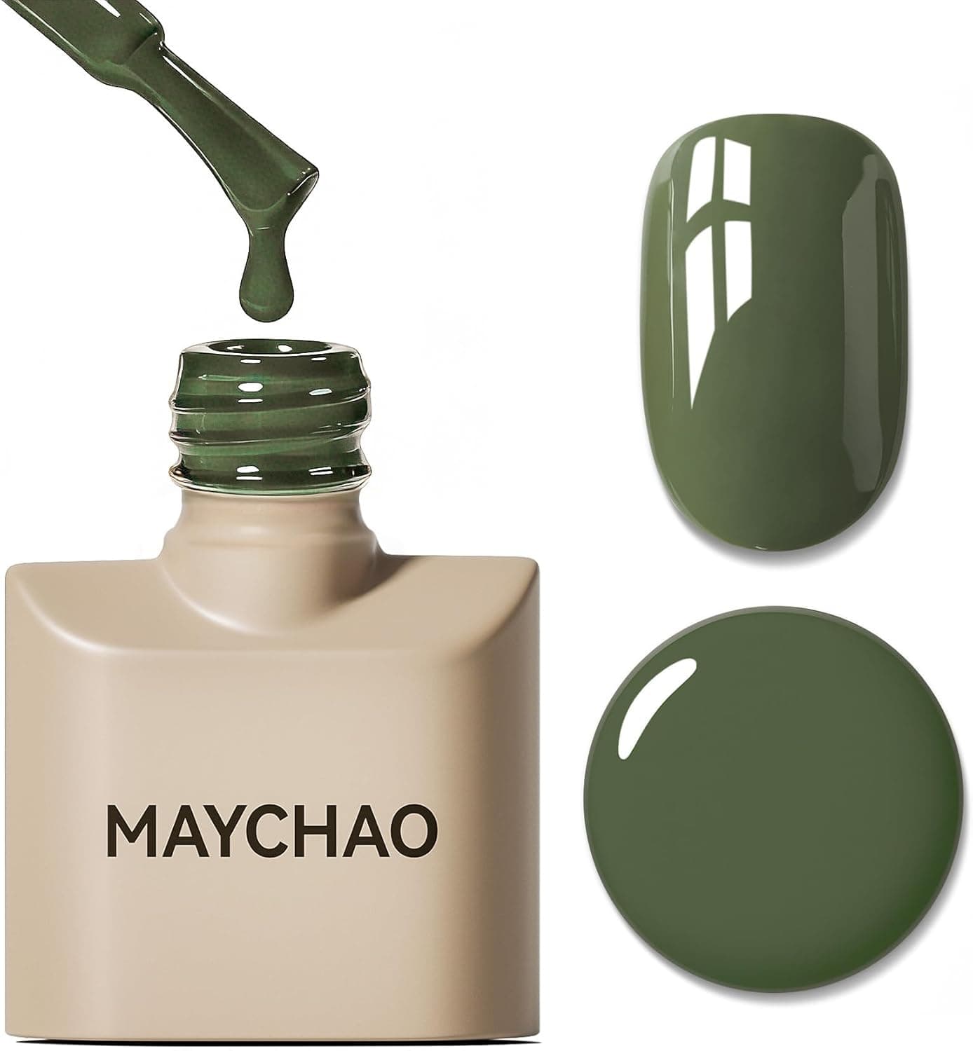 Vernis à ongles Vert mousse de MAYCHAO