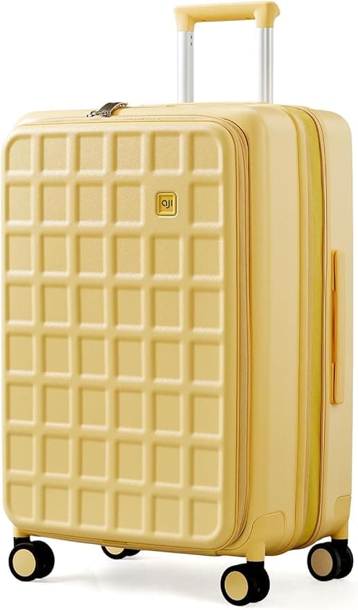 Valise 20 pouces à ouverture supérieure gaufrée