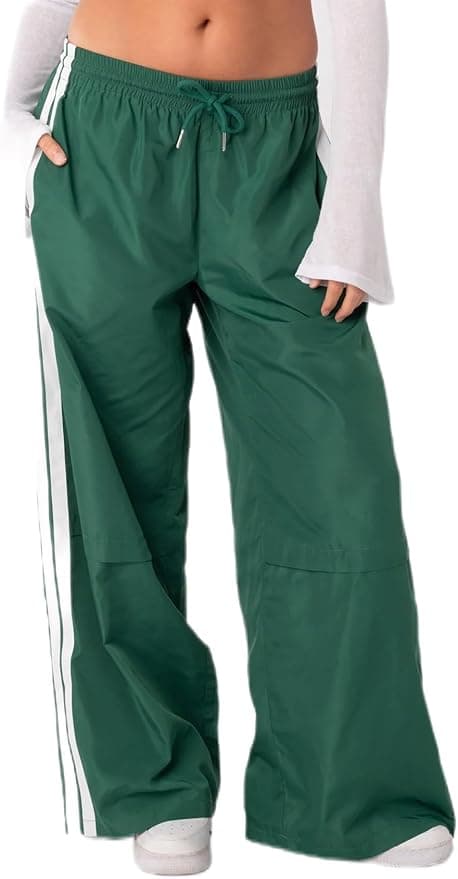 Pantalon ample de survêtement à rayures