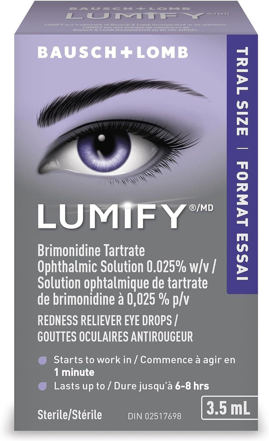 Lumify Gouttes oculaires, anti-rougeurs