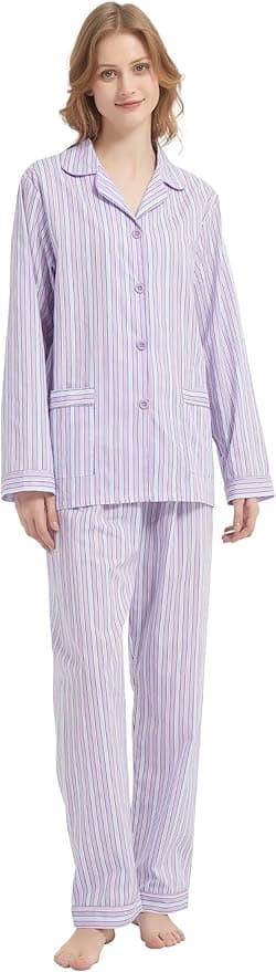 Ensemble de pyjama pour femme 100 % coton (Amaxer) - Amazon