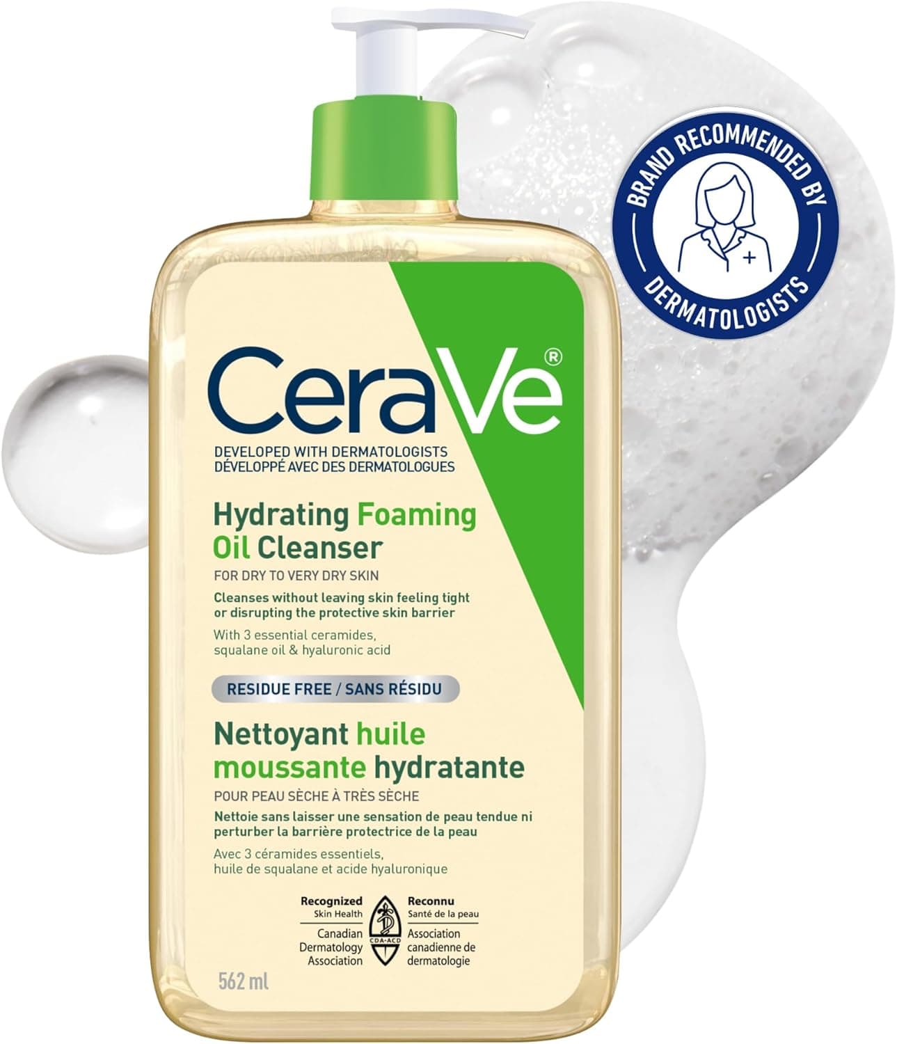 Huile nettoyante pour le visage de CeraVe