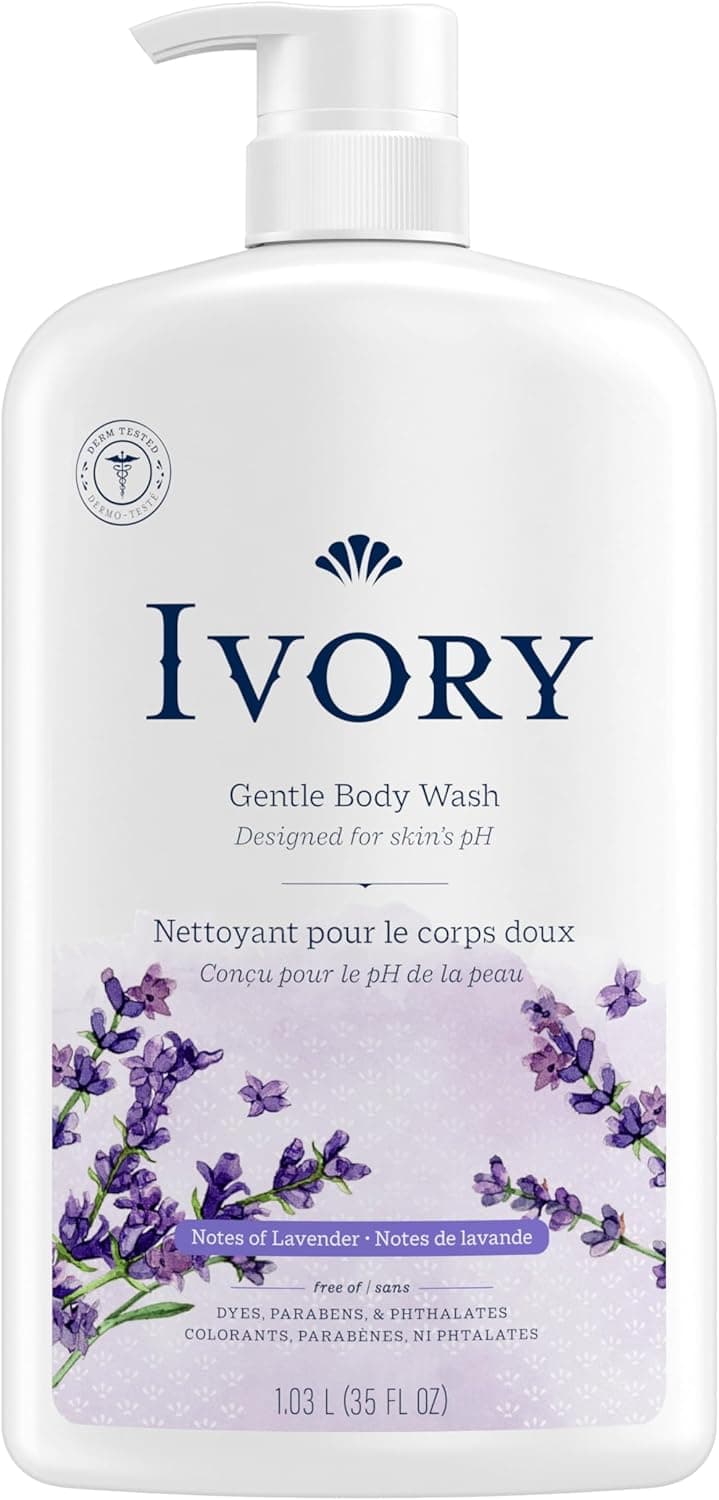 Nettoyant pour le corps doux Notes de lavande Ivory