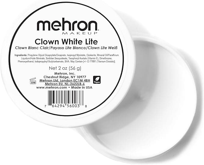 Base de maquillage blanc Clown White Lite de Mehron Makeup