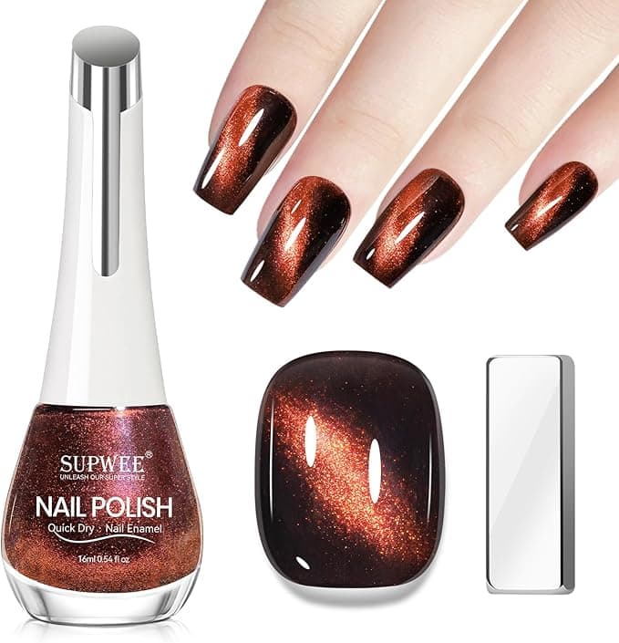 Vernis à ongles magnétique à séchage rapide