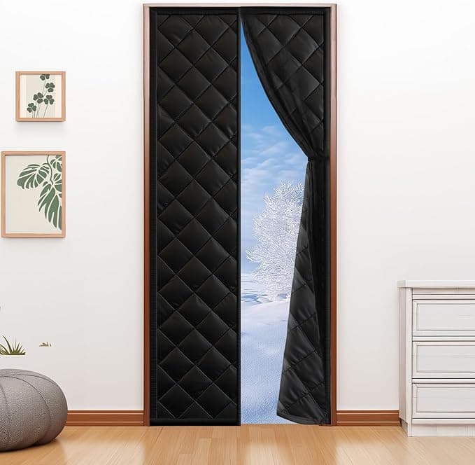 Rideau de porte magnétique à isolation thermique
