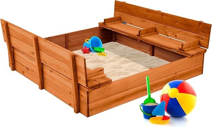 Bac à sable avec bancs, Best Choice Products sur Amazon
