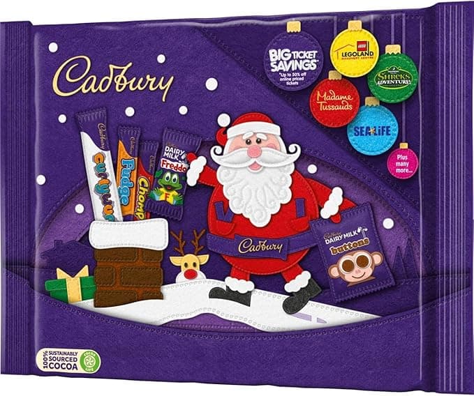 Assortiment de chocolats de Noël Cadbury
