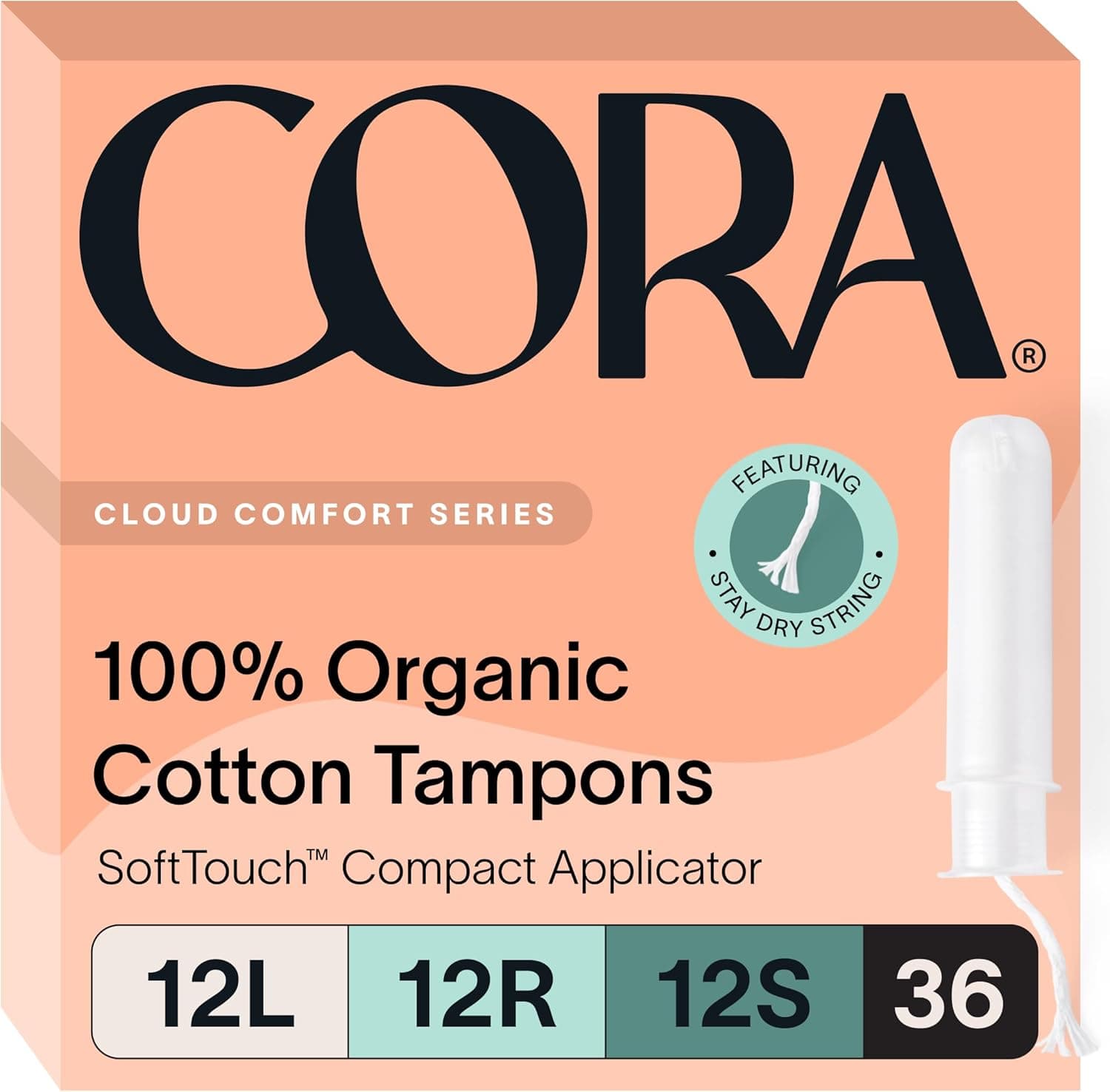 Lot de 36 tampons biologiques aux différents niveaux d'absorption Cora