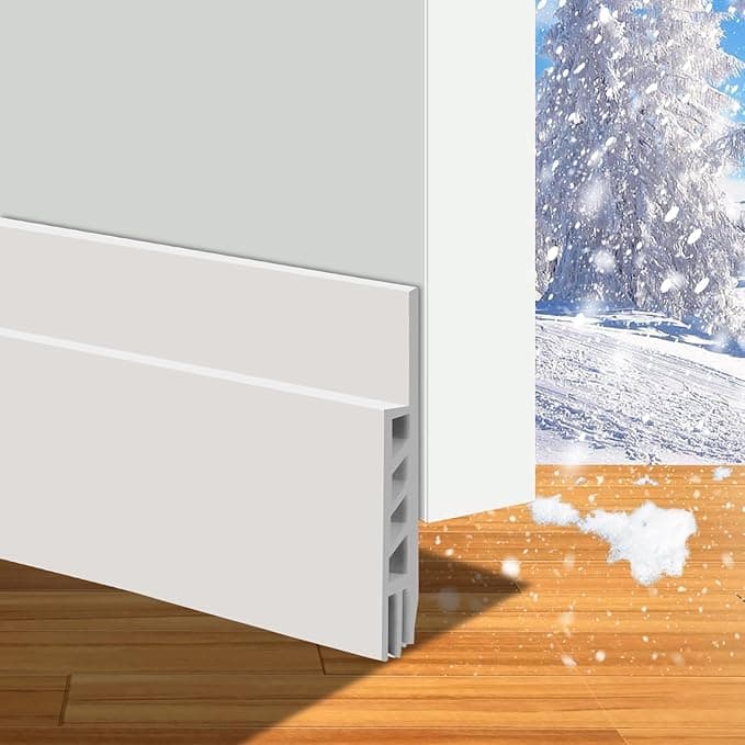 Lot de 2 butées de porte pour portes extérieures et intérieures, isolation thermique