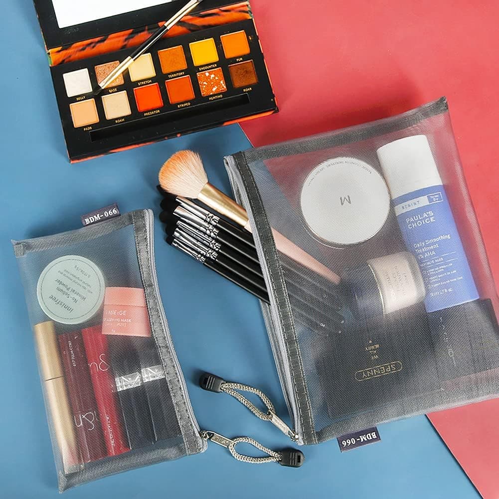 6 pochettes transparentes