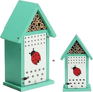 Maison de jardin en bois pour coccinelles