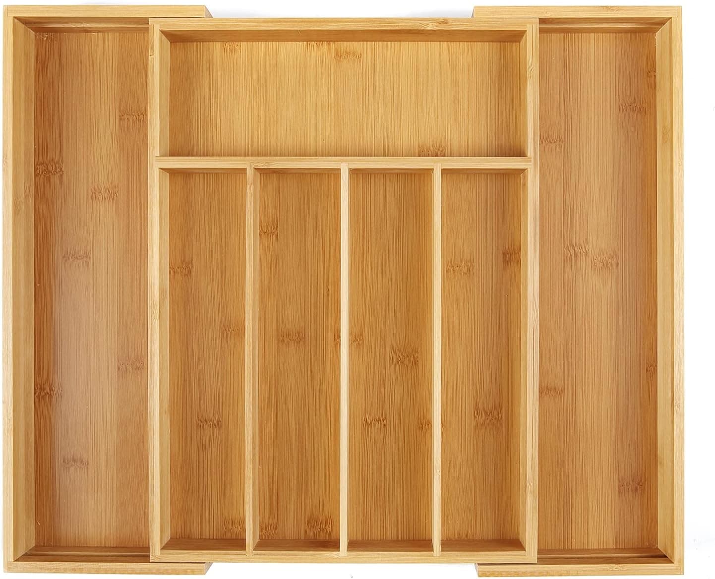 Plateau de rangement de cuisine en bambou