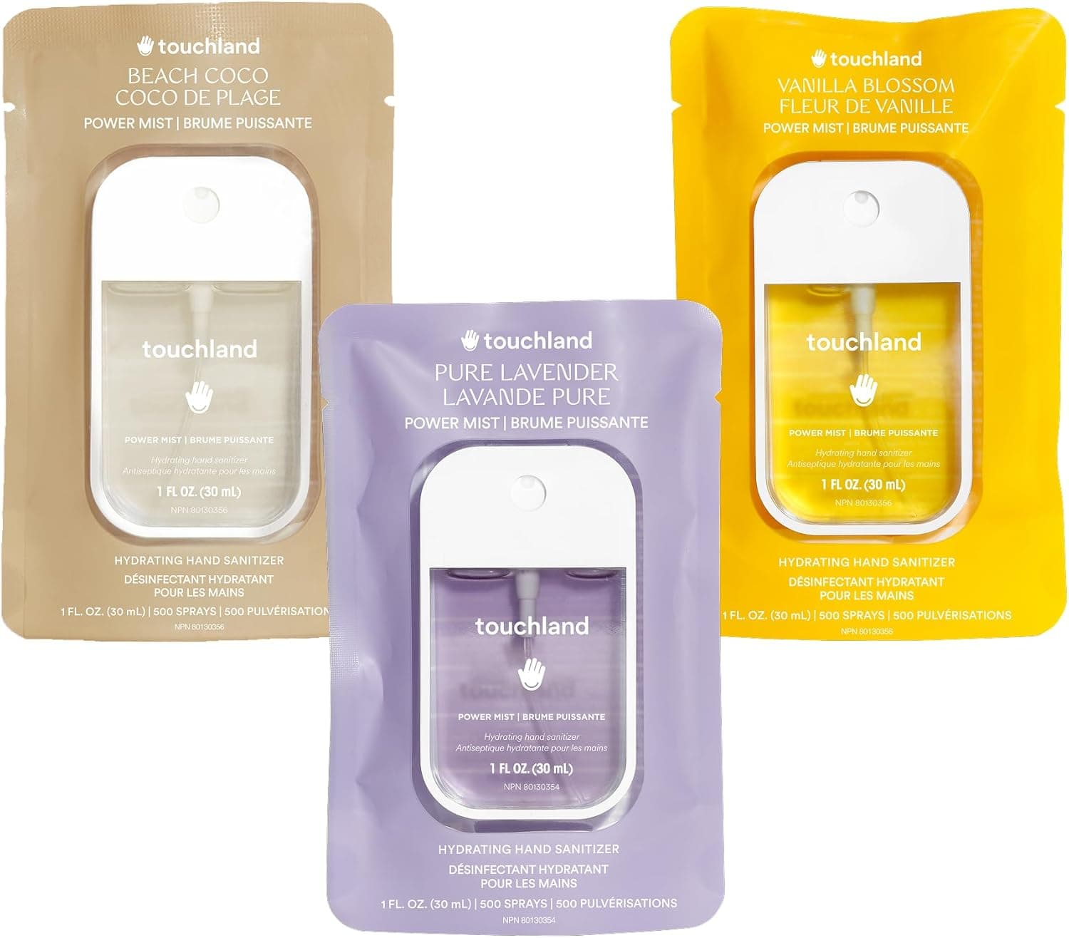 Spray désinfectant hydratant pour les mains