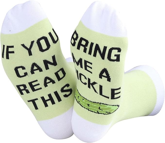 Chaussettes fantaisie pour amateurs de cornichons sur Amazon