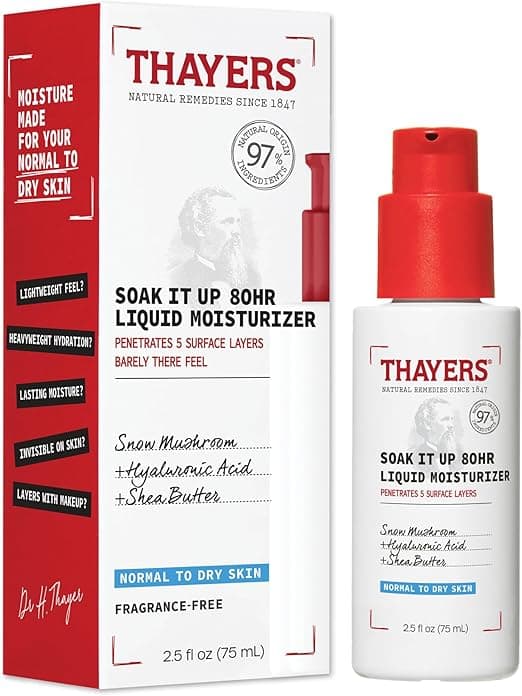 Hydratant liquide 80 heures Soak it up, Thayers