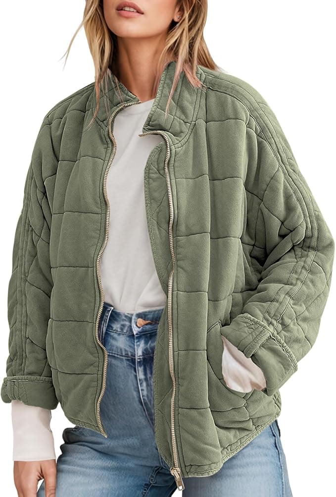 Manteau matelassé à manches longues