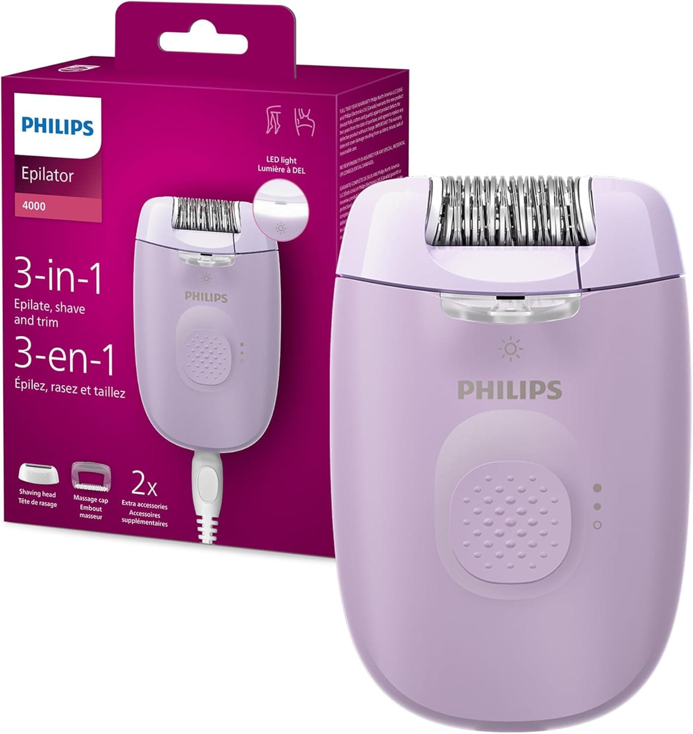 L’Épilateur Series 4000 de Philips