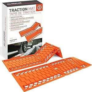 Lot de 2 tapis de traction d'urgence pour pneus de voiture toutes saisons