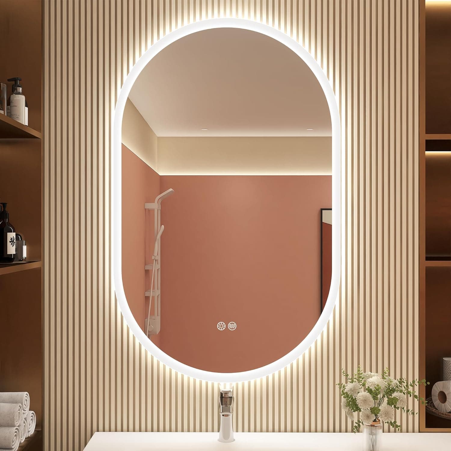 Miroir de salle de bain LED