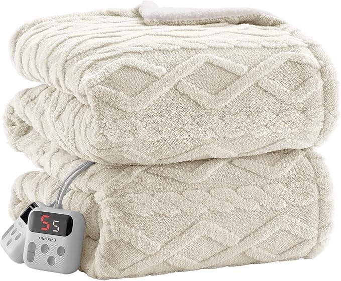 Couverture chauffante avec motif 