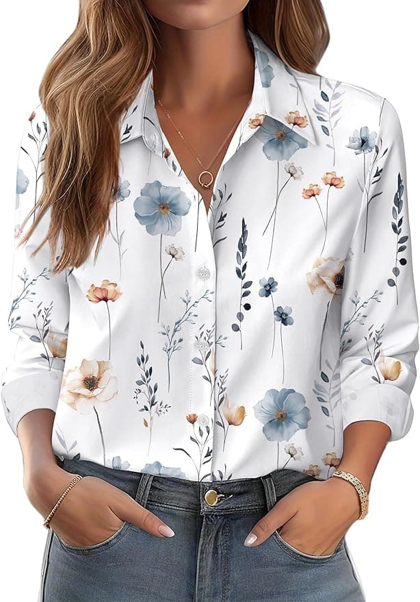 Chemise boutonnée pour femme