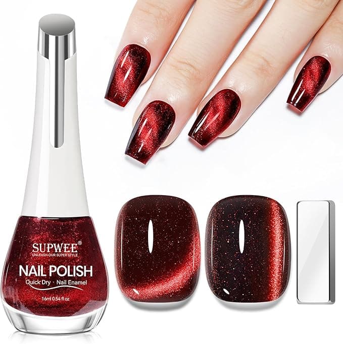 Vernis à ongles magnétique à séchage rapide