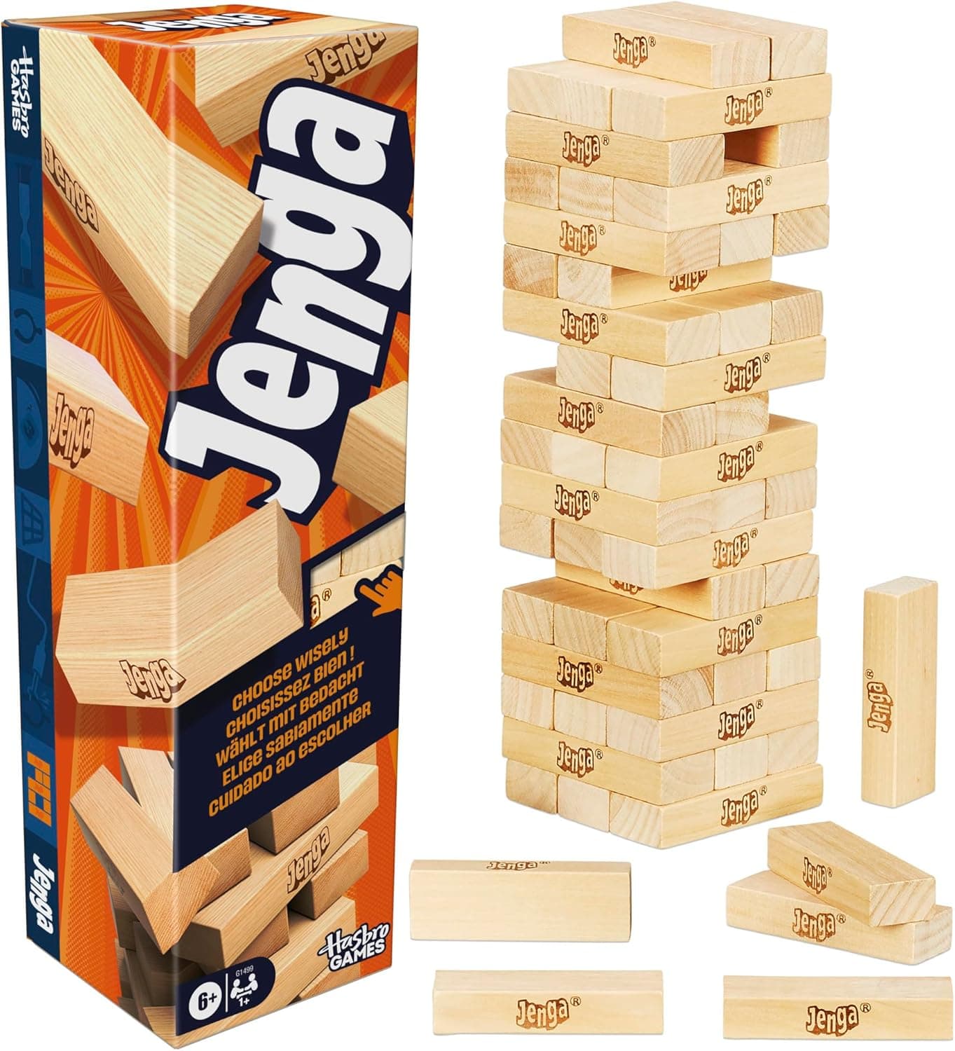 Jeu de blocs en bois Jenga